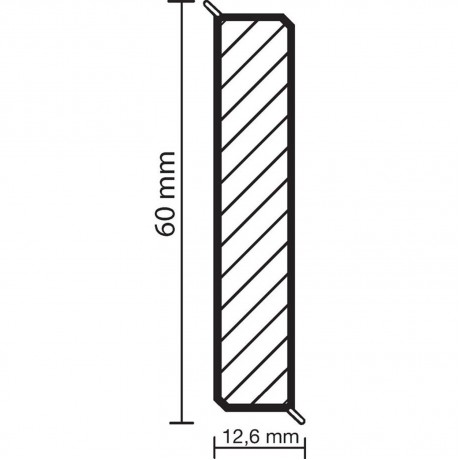 Cubu Flex 60 Decor 2339 - Подов Перваз