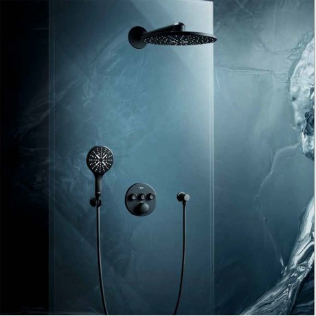 22127KF0 RainShower SmartActiv Phantom Black - Ръчен Душ с 3 Струи