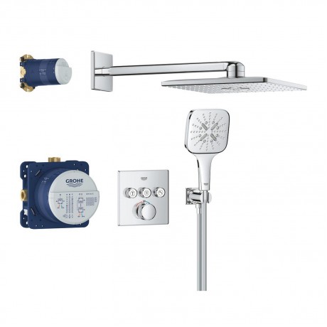 34864000 Grohtherm SmartControl - Скрита душ система с Rainshower SmartActive 310 Cube