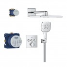 34864000 Grohtherm SmartControl - Скрита душ система с Rainshower SmartActive 310 Cube