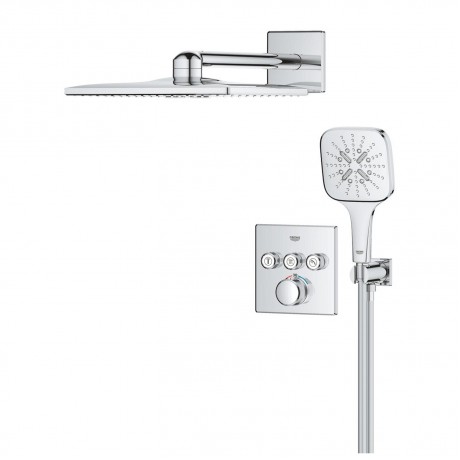 34864000 Grohtherm SmartControl - Скрита душ система с Rainshower SmartActive 310 Cube
