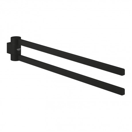 41219KF0 Selection Phantom Black - Въртяща се Двойна Закачалка за Хавлии 