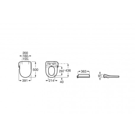 A804054S01 M4 Round Multiclean - Wellness Седалка със Затопляне
