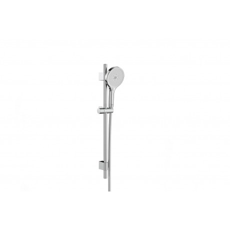 A5B8414C00 Plenum - Душ Комплект Plenum-N с ръчен душ с 3 Функции, тръбно окачване и Държач с Регулируема Височина и Шлаух 1.70 m