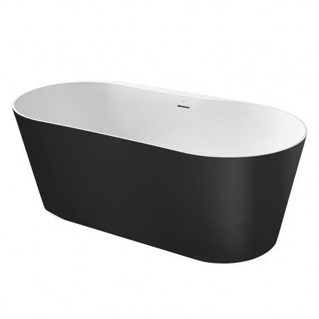 A2484660K0 Raina - Свободностояща вана от Stonex®. Включва click-clack клапа и сифон