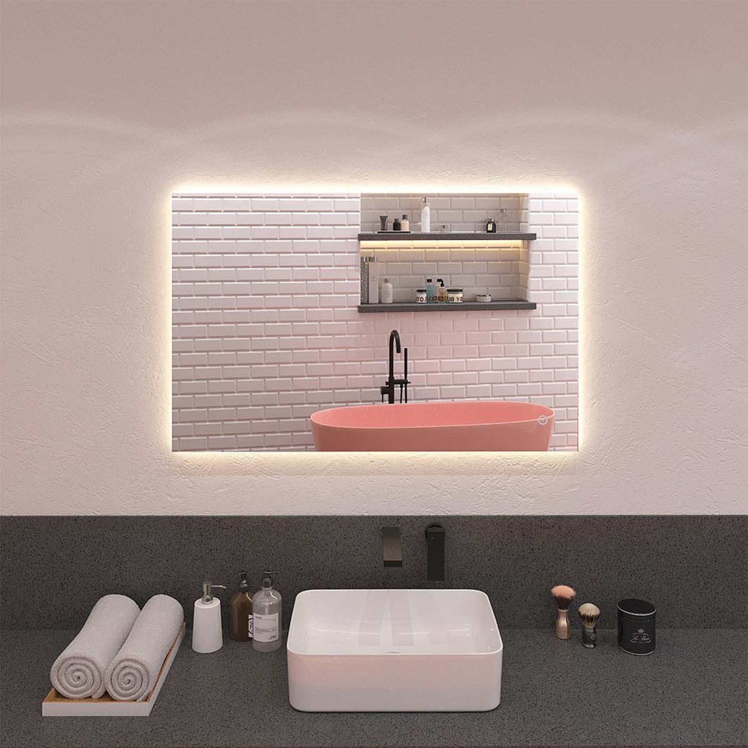 M032.11070touch70 - Огледало с LED Осветление