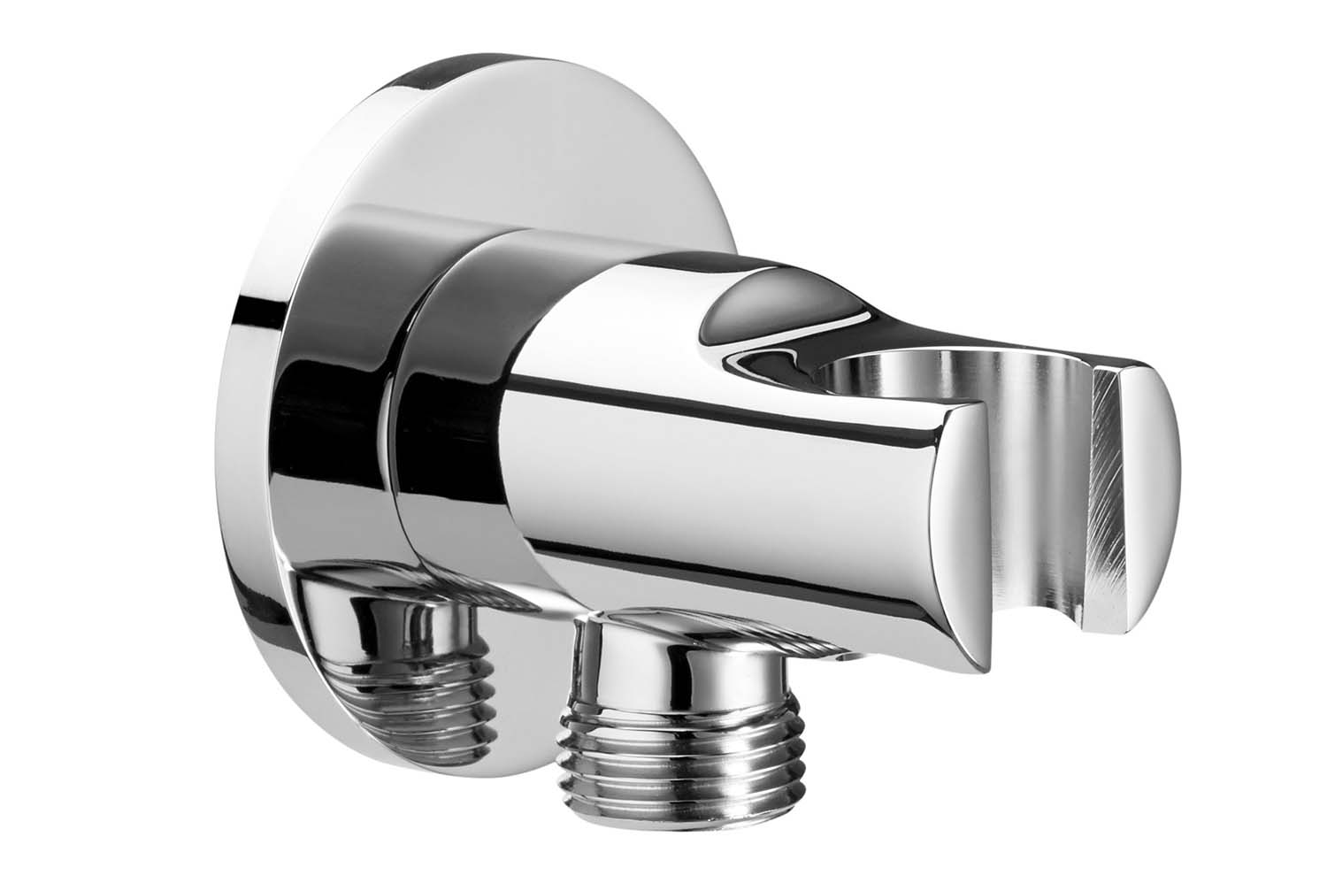 A5B5250C00 - 1/2" Хромиран Извод за Вода с Държач за Душ Слушалка